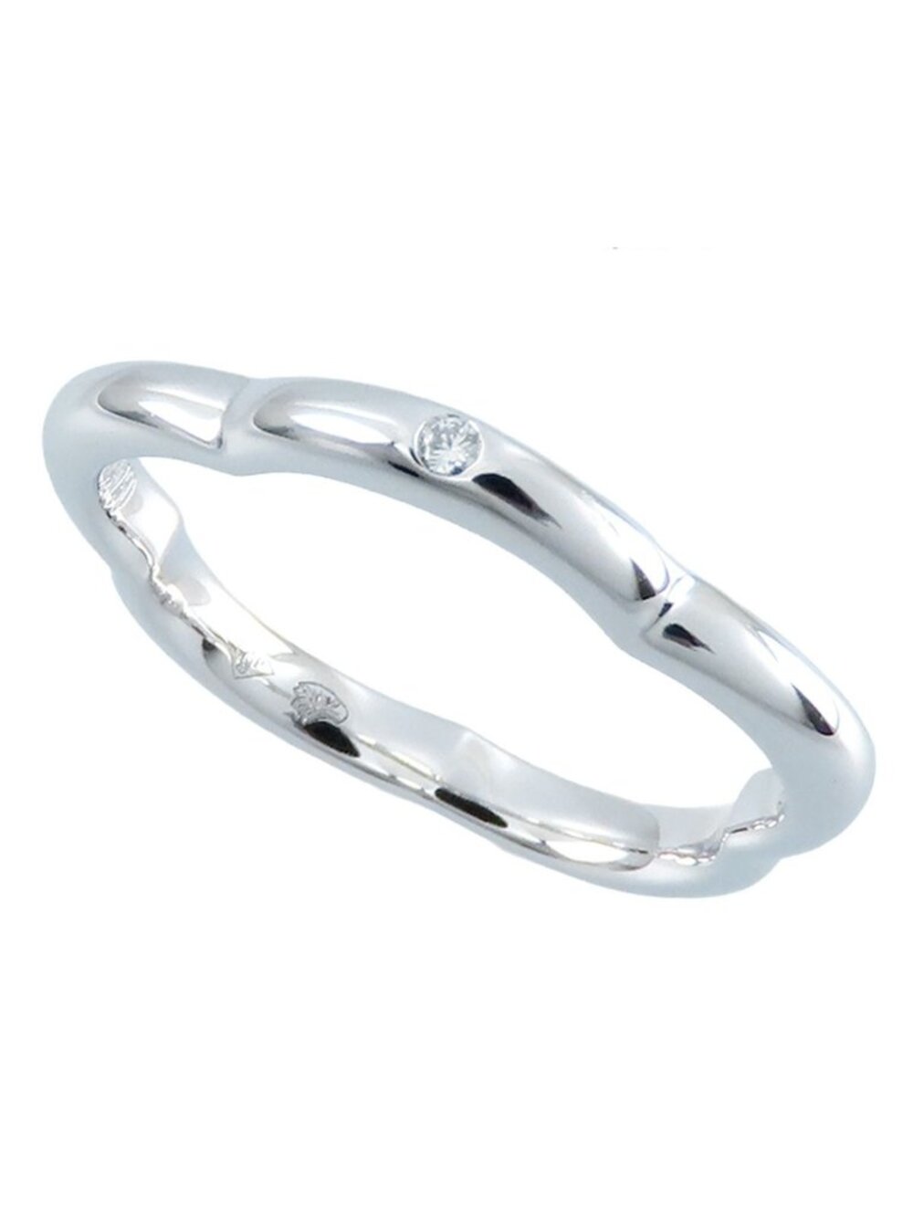 Chanel Camellia Ring White Gold 18K Diamond